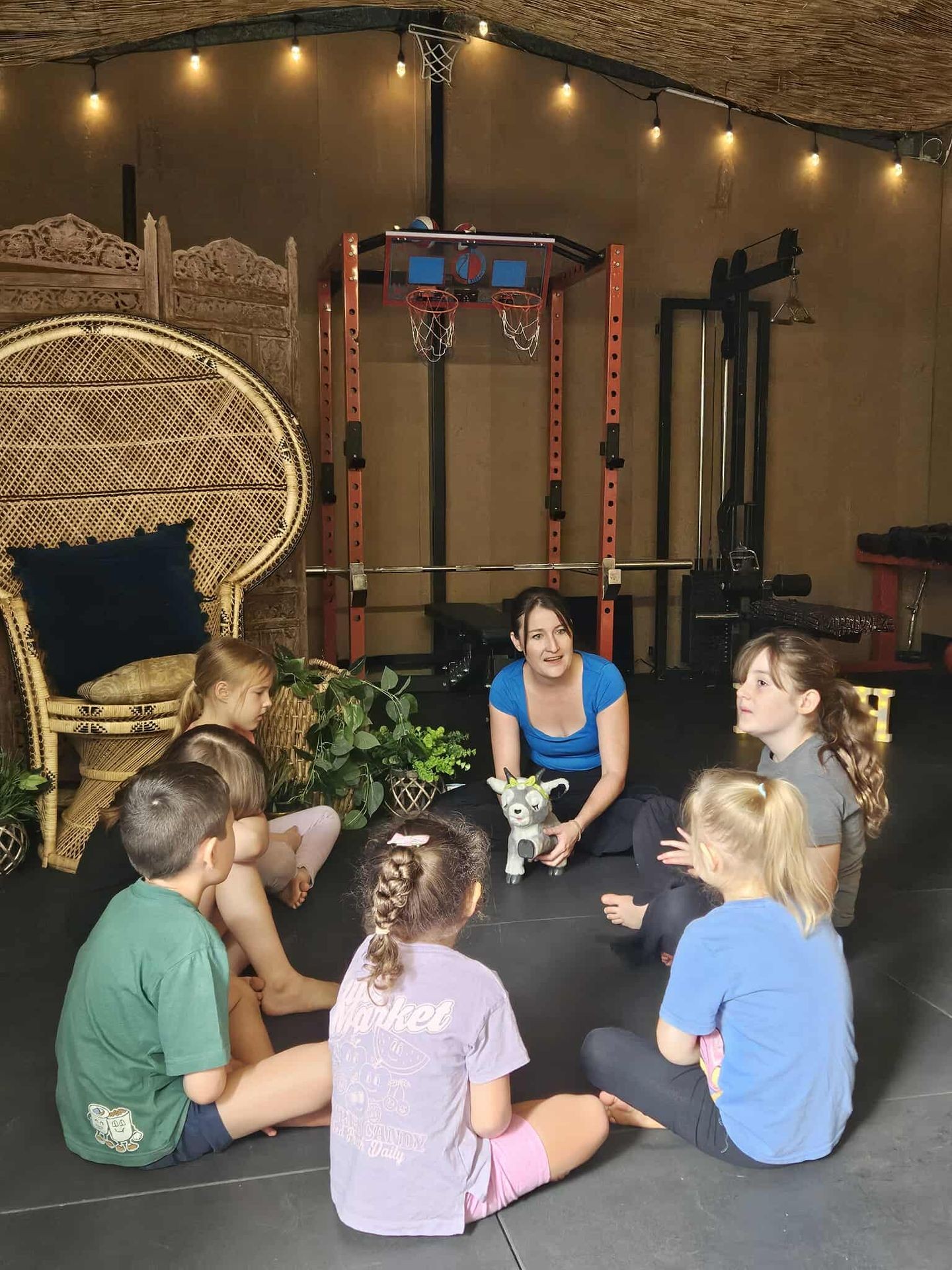 Safe, playful yoga sessions designed for kids and parents to enjoy together.